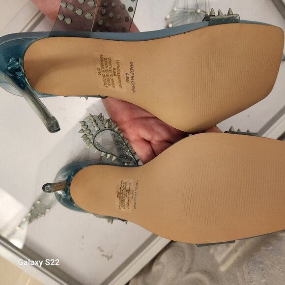 Steve Madden "Lunna" Blue Studded Heels. NWT. Size 9.5 - Picture 7 of 8
